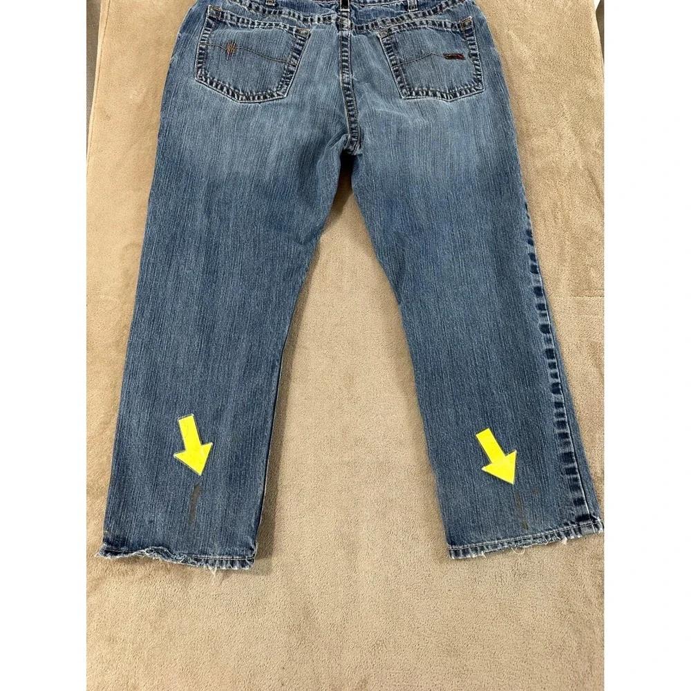 Ariat Work FR M4 Low Rise Boot Cut Jeans Mens 40x30 Blue Flame Resistant Uniform